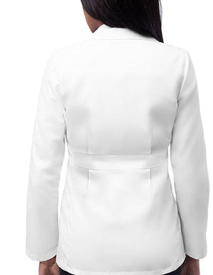 Adar Universal 28 Inch Womenās Consultation Coat - White