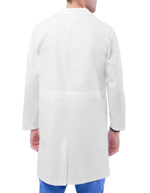 Adar 40 Inch Unisex Midriff Back White Laboratory Coat - white