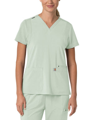 Carhartt Force Cross-Flex Women's Flex Panel V-Neck Scrub Top