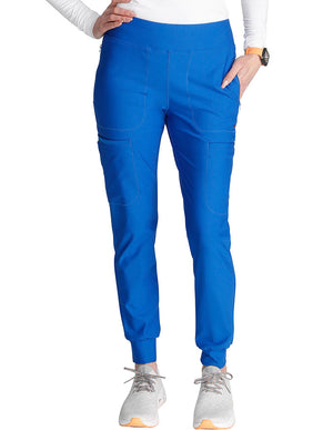 Cherokee Form Women's Mid Rise Tapered Leg Drawstring Pant