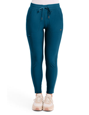 Cherokee Form Women's Mid Rise Tapered Leg Drawstring Pant