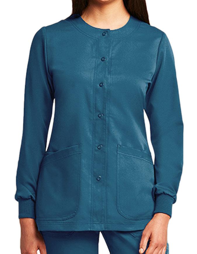 Grey's anatomy 4 pocket snap front scrub jackets store
