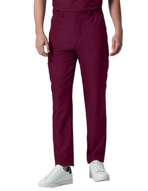 Landau Proflex Men's Straight-Leg Cargo Scrub Tall Pant Wine