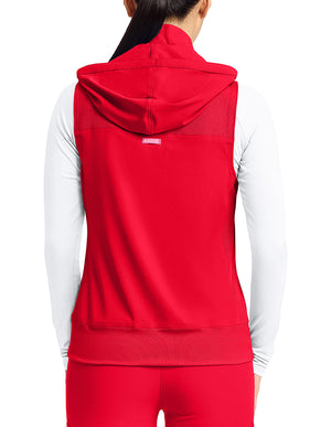 Med Couture Amp Women's 4-Pocket STRETCH Zip Front Scrub Vest
