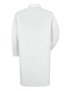 Red Kap 41.5 inch Three Pockets Men Long White Lab Coat