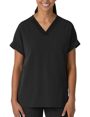 Wink Nova Women's Drop Shoulder Boxy Scrub Top