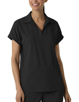 Wink RENEW Womenโs Flex-n-Reach Collar Scrub Top