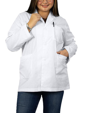 Free Embroidery HeedFit 31 Inches Three Pockets Lab Coat For Unisex