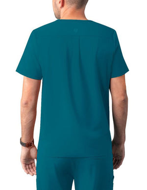 Adar Addition Men's Classic V-Neck Scrub Top