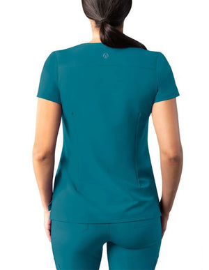 Adar Addition Women's Modern V-Neck Scrub Top