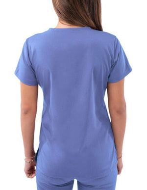 Adar PRO Women's Sweetheart V-Neck Medical Scrubs Top