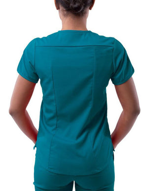 Adar PRO Women's Modern V-Neck Scrub Top