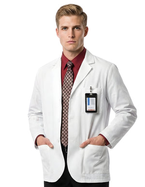 Labcoat HQ Men's 30 Inch Multipocket Medical Consultation Coat