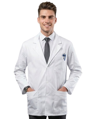 HQ Men's 31" Snap Front Lab Coat