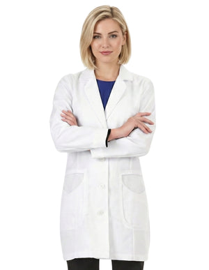 Labcoat HQ Women's 33 Inch High Collar Stretch Lab Coat