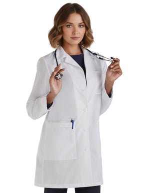 Labcoat HQ Women 35 Inch Four Pocket Medical Lab Coat