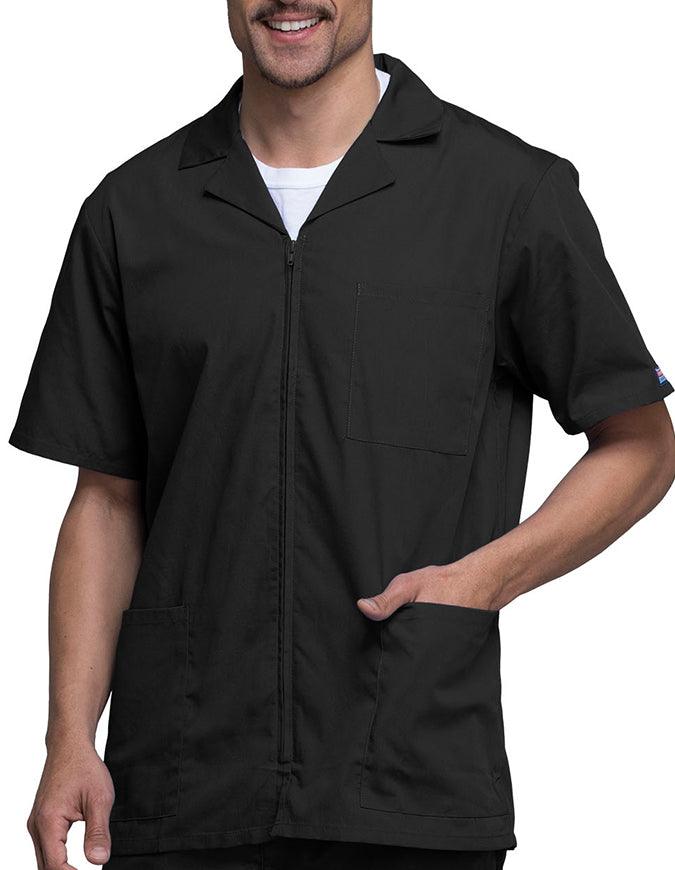 Zipper Black Cherokee Scrub Jacket Mens Cherokee Scrub Jacket