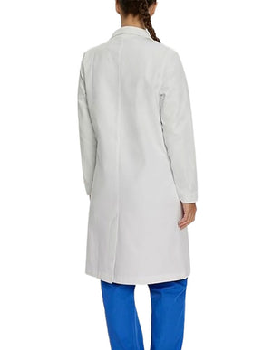 Landau 36.25 Inch Women's Knot Button 100% Cotton Lab Coat