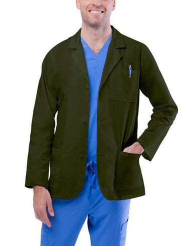 Shop Adar 80516 Unisex 31 Inch Three Pockets Olive Consultation Coat