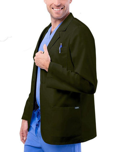 Shop Adar 80516 Unisex 31 Inch Three Pockets Olive Consultation Coat