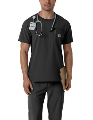 Carhartt Force Cross-Flex Men's Crew Neck Scrub Top