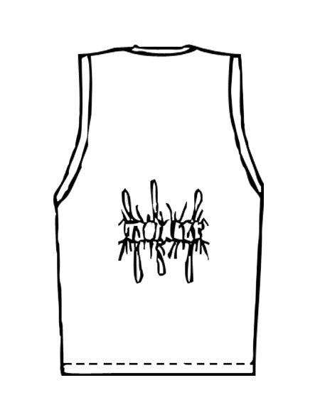 Gilet grigio sciancrato con bottoni dorati Gilet grigio sciancrato con bottoni dorati