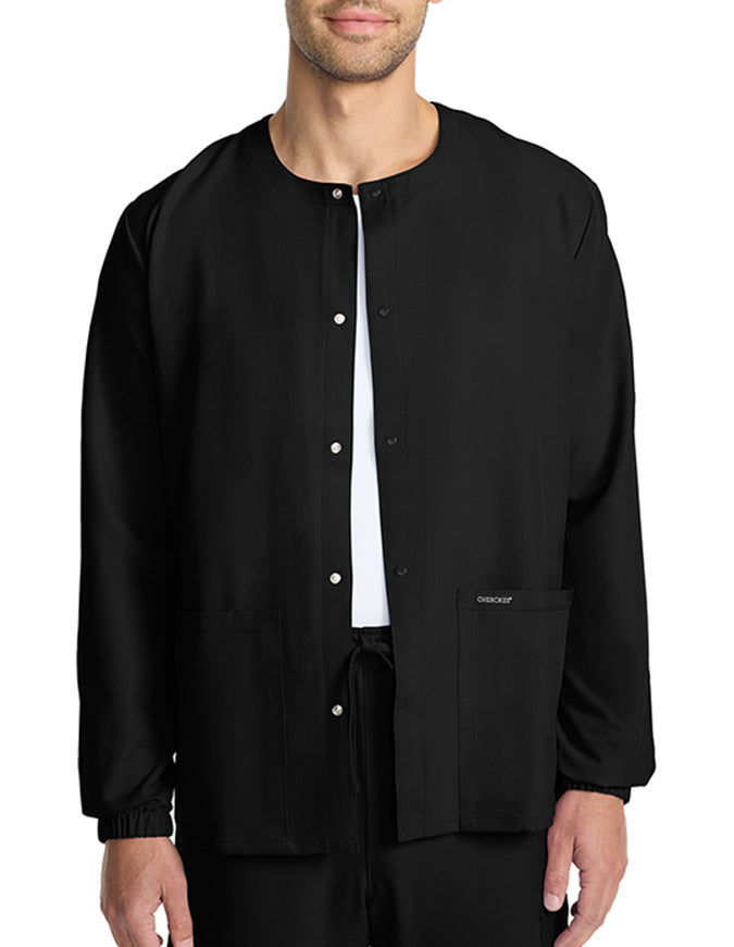 Cherokee WW Originals Ultra Unisex Snap Front Warm Up Jacket