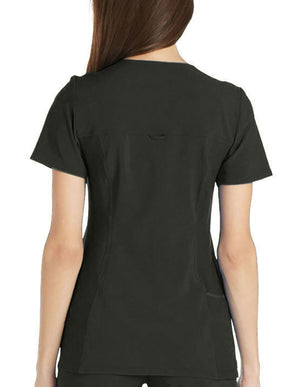 Cherokee iflex Women's V-Neck Knit Panel Top