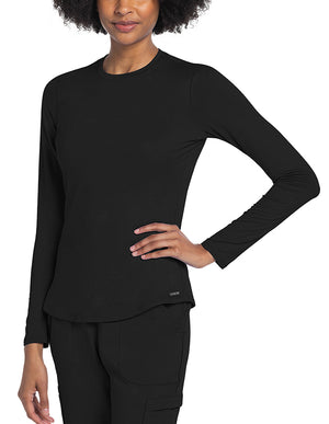 Cherokee Basics Women's Long Sleeve Underscrub Knit Tee