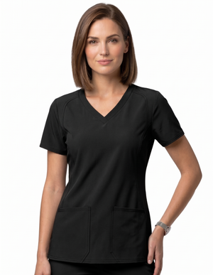 HeedFit Women's Side Pocket Scrub Top