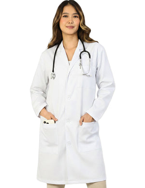 HeedFit 38 Inch Unisex Multi Pockets Premium Lab Coat