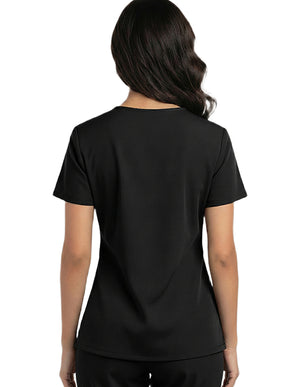 HeedFit Women's Snap Front V-Neck Scrub Top