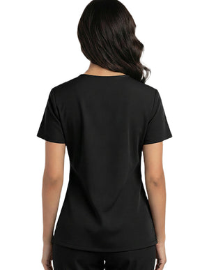 Free Embroidery HeedFit Women's Snap Front V-Neck Scrub Top