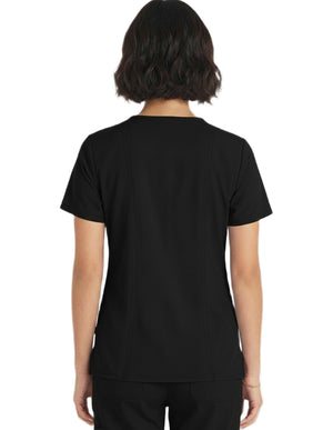 HeedFit Women's V-Neck Nursing Scrub Top with Three Pockets