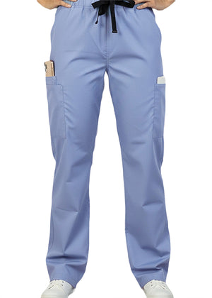 HeedFit 31 Inch Unisex Drawstring Cargo Scrub Pant