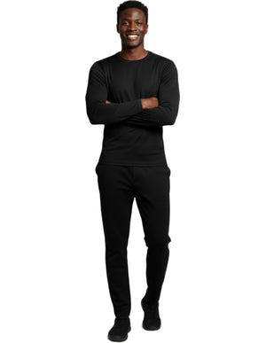 HeedFit Men 28 Inch Long Sleeve Moisture Wicking T-Shirt
