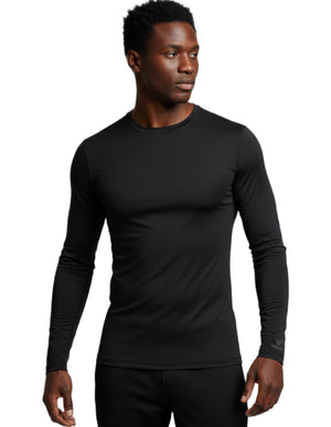 HeedFit Men 28 Inch Long Sleeve Moisture Wicking T-Shirt