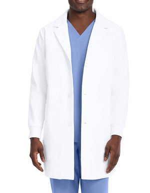 Healing Hands Men's Dental Lab Coat in White