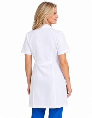 Labcoat HQ Women's Two Pocket 35 Inch Short Sleeve Lab Coat