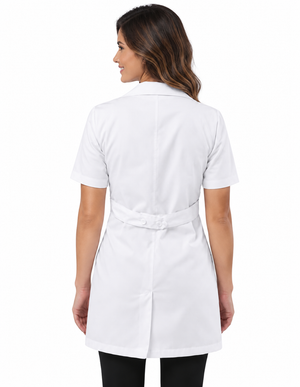Labcoat HQ Women's 33" Adjustable Belt Short Sleeve Lab Coat
