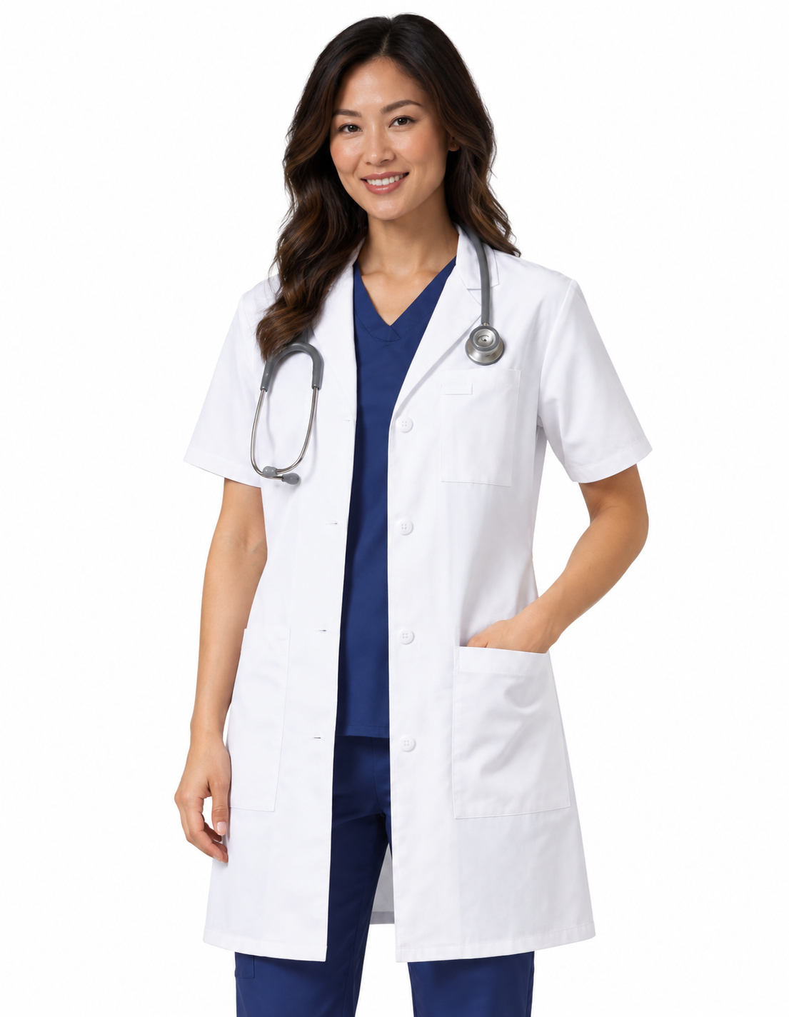Labcoat HQ Women's Consultation 33" Short Sleeve Lab Coat