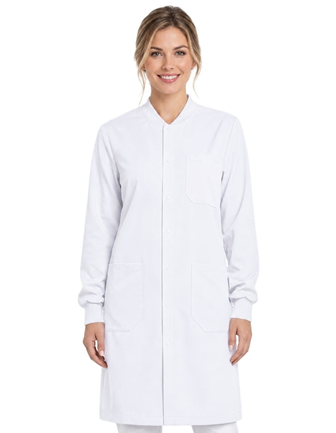 Labcoat HQ Unisex 40" Snap Front 100% Cotton Lab Coat
