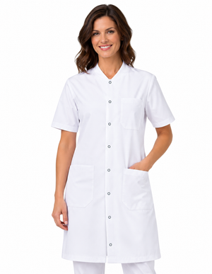 Labcoat HQ Unisex 40" Snap Front Short Sleeve Lab Coat