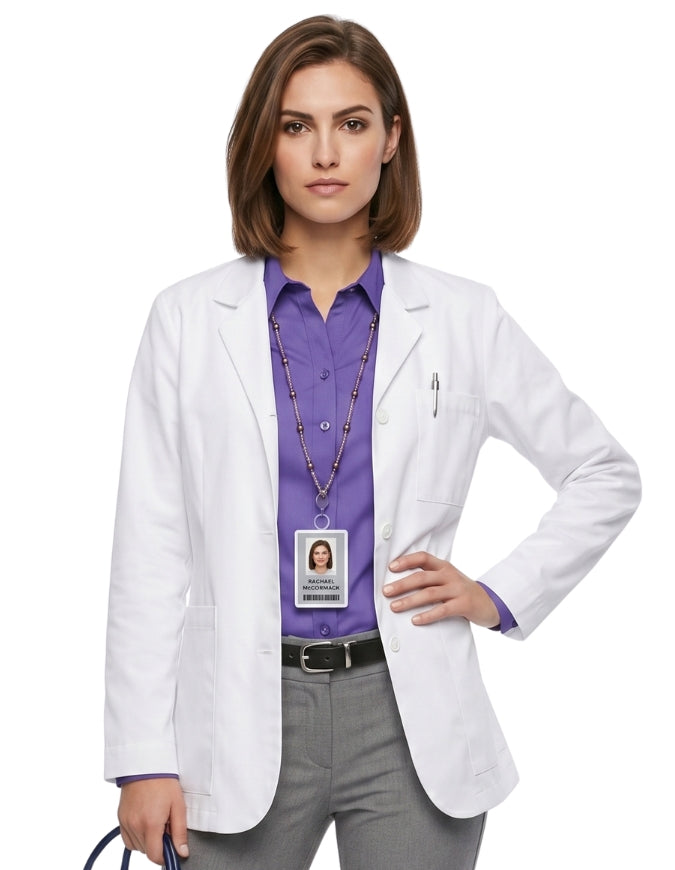 Labcoat HQ 28'' Ladies Expandable iPad Consultation Lab Coat