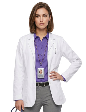 Labcoat HQ 28'' Ladies Expandable iPad Consultation Lab Coat