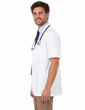 Labcoat HQ 30'' Men's Consultation Short Sleeve Lab Coat