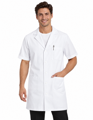 Labcoat HQ Men's 44" Long iPad Short Sleeve Lab Coat