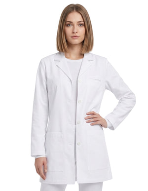 Labcoat HQ 32 Inches Ladies Trench Style Short Lab Coat