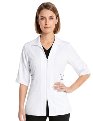 Labcoat HQ Women's Half Sleeve Contrast Trim Jacket