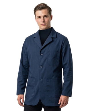 Labcoat HQ Men's Navy Blue Lapel Counter Coat